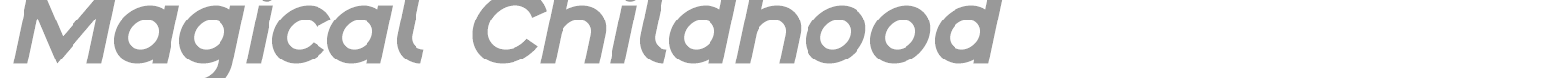 Magical Childhood font preview